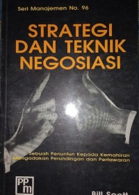 Image of Strategi dan Teknik Negosiasi