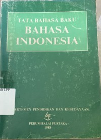 Image of Tata Bahasa Baku Bahasa Indonesia