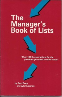 Image of The Manager's Book Lists