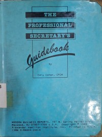 Image of the Professional Secretary's Guidebook